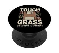Disquete Retro Touch Grass Disconnect para conectar PopSockets PopGrip Adhesivo