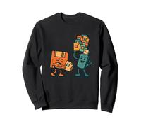 Disquete vs Unidad USB - Sarcástico 80s Broma Humor Sarcasmo Sudadera