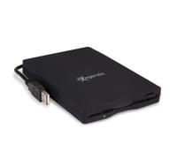 Disquetera Hamlet XFDUSB externa USB 1.44 MB compacta y ligera