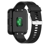 Disscool Correas de repuesto para Garmin Forerunner 35/30, correa de silicona suave para Garmin Forerunner 35/30 (silicona negra)