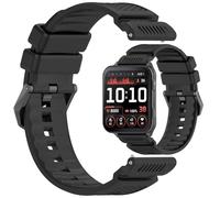 Disscool Pulseras ajustables de repuesto compatibles con Garmin Venu X1, cómoda muñeca de silicona con correa de liberación rápida, accesorios de reloj inteligente (24 mm/negro)