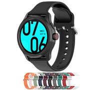 Disscool Pulseras de repuesto compatibles con Ticwatch Pro 5, correa de muñeca ajustable de silicona suave de 24 mm con liberación rápida compatible con Itouch Air 3, accesorios de reloj inteligente
