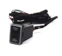 Disscool Toyota QC3.0 Dual USB Power Socket, cargador de coche de carga rápida, adaptador USB para Smartphone/iPad/PDA y más, salida máxima de 6,4 A