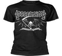 Dissection Reaper t Shirts Men Black Tooling Distressed Cool Rock Dance T-Shirt Black XXL