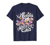 Disseny Fun. Me tenéis hasta el coño, Día de la Madre Camiseta, Hombre, Azul Marino, XL