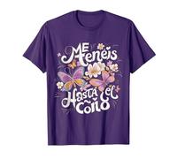 Disseny Fun. Me tenéis hasta el coño, Día de la Madre Camiseta, Hombre, Morado, XXL