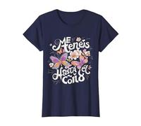 Disseny Fun. Me tenéis hasta el coño, Día de la Madre Camiseta, Mujer, Azul Marino, 3XL