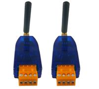 dissot 2 Pieza Transceptor Inalámbrico RS485 20DBM 433Mhz Transmisor Y Receptor VHF/UHF Radio Módem para Cámara PTZ con Medidor Inteligente