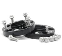 Distancia entre ejes 2 Piezas Espaciadores Cubo Rueda Coche 20 A 80 Mm Adaptador Ensanchamiento Aluminio Espaciador Separador Para Cc Para Scirocco Para Tiguan(2PCD 40mm Black)