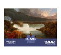 Distant View of Niagara Falls Puzzle De Madera Impermeable DIY Puzzles De 1000 Piezas Regalos para Adultos Divertido Rompecabezas Juegos Desafiantes
