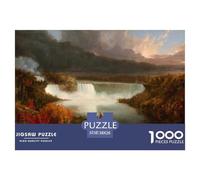 Distant View of Niagara Falls Puzzle De Madera Impermeable Puzzles De 1000 Piezas Regalos para Adultos Divertido Rompecabezas Juegos Educativos