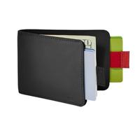 Distil Union Wally - Carteras de Cuero Delgadas Plegables para Hombre, Clip para Dinero, Soporte para Tarjetas de crédito, Billetera (Negro Ninja)
