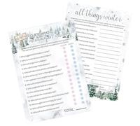 DISTINCTIVS Baby It's Cold Outside Winter Baby Shower Party Games - All Things Winter and Mommy or Daddy Juego a juego (2 juegos) - 20 cartas