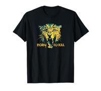 Distorsión Social Oficial Nacida para Matar Leopardo Camiseta