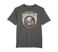 Distorsión social oficial Skelly Circle Camiseta