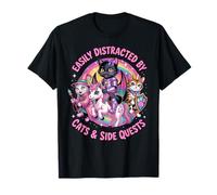 Distraídas por los Gatos y Las misiones secundarias, Lindas heroínas, Gatos, Gamer Girls Camiseta