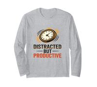 Distraído Pero productivo | Productividad Divertida Inspirada en el TDAH Manga Larga