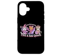 Distraído por Gatos y misiones secundarias Cat Hero Dragon Princess Carcasa para iPhone 16