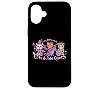 Distraído por Gatos y misiones secundarias Cat Hero Dragon Princess Carcasa para iPhone 16 Plus