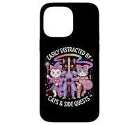 Distraído por Gatos y misiones secundarias Cute Hero Cats Geek Girls Carcasa para iPhone 14 Pro MAX