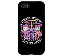 Distraído por Gatos y misiones secundarias Cute Hero Cats Geek Girls Carcasa para iPhone SE (2020) / 7/8