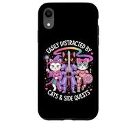 Distraído por Gatos y misiones secundarias Cute Hero Cats Geek Girls Carcasa para iPhone XR