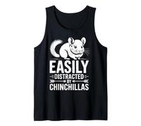 Distraído por Las Chinchillas Chinchilla Divertida Camiseta sin Mangas