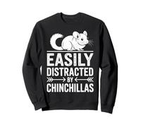 Distraído por Las Chinchillas Chinchilla Divertida Sudadera