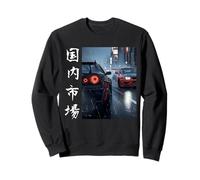 Distress JDM Drift Cars Mercado Nacional Japón Calle de Tokio Sudadera