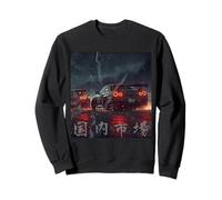 Distress JDM Drift Racing Cars Arte del Mercado Nacional japonés Sudadera