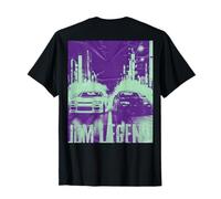 Distress JDM Drift Racing Cars Tokyo Street Drifting en la Parte Posterior Camiseta