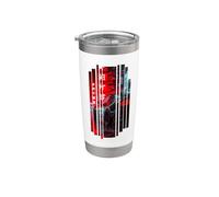 Distress JDM Race Sport Car Arte del mercado nacional japonés Vaso térmico de acero inoxidable de doble pared