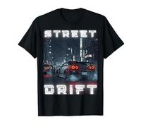 Distress JDM Tokyo Street Drift Racing Cars por La Noche Camiseta