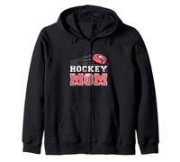 Distressed Cool Hockey Mom Sudadera con Capucha