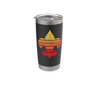Distressed Fleur-De-Lis Retro 80's / 90's Scouting America Vaso térmico de acero inoxidable de doble pared