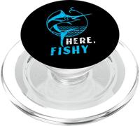 Distressed Here, Fishy Marlin Illustration Vintage Fishing PopSockets PopGrip para MagSafe