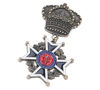 Distressed Historical Badge Martial Pin Insignias de colección para coleccionistas entusiastas de la historia Temas Event Emblemas Temas Decoración de Eventos, One Size, como se describe