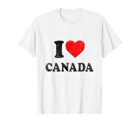 Distressed I Heart Canada Souvenir I Love Canada Camiseta