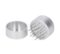 Distribución de pasadores de café con base: dispersión efectiva y acero inoxidable de acero inoxidable + agitador de café manual para disfrutar incluso del café, ideal para el (53 mm)