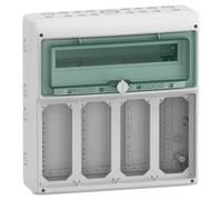 Distribuidor 1x18 empotrado IP65 para enchufes Mureva 13188