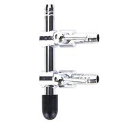 Distribuidor combinado de flujo de aire de acero inoxidable para acuarios, distribuidor de 2 vías con mecanismo de palanca, conector de manguera de aire adecuado para acuarios (5,4 cm)