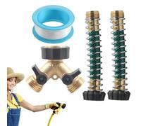 Distribuidor De - 2 Rutas Conector De, De Jardín Y -piece | Acoplamiento Rápido Con Suspensión, Adaptador De De Jardín 19 Mm, Distribuidor De Mangueras Para Terrase D