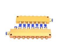 Distribuidor de aceite ajustable, Sistema de lubricación centralizada, bloque distribuidor aceite lubricante 2 a 12 vías con pistón y conexión a presión(8 Ways)