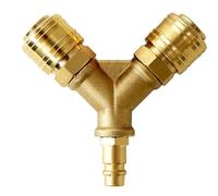 Distribuidor de acoplador rápido, NW 7.2 1/4 acoplamiento de aire comprimido Distribuidor de aire comprimido 2 veces, sistema suave de aire comprimido con rosca externa