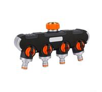 Distribuidor de agua de 4 vías con 4 controles individuales de válvula para gestión personalizada del agua en espacios verdes residenciales (A)