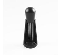 Distribuidor de agujas agitadoras de café con mango ergonómico de madera para una extracción uniforme y mejor espresso en casa y profesional para hacer café (con media base)