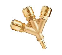 Distribuidor De Aire Comprimido Triple - Conectores Para Aire Comprimido,Acople Industrial Estanco Y Accesorios Para Mangueras De Compresor Y Herramientas Neumáticas