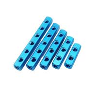 Distribuidor de aire con rosca PT de 1/4", conector rápido neumático de 2, 3, 4, 5, 6, 7, 8 y 9 vías, divisor de bloque de aluminio for manguera(5 Way 8 Port)