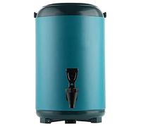 Distribuidor de bebidas de acero inoxidable, Dispensador de Bebidas Aislado con Grifo, Multicolor, 8L/10L for Café, Jugo, Té en Fiestas(Blu,10L)