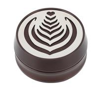 Distribuidor de Café 58mm, Herramienta Ajustable de Acero Inoxidable, Diseño Hueco en Forma de Corazón - Altura Regulable, Tamping Uniforme, Apta para Portafiltros Estándar (Marrón)